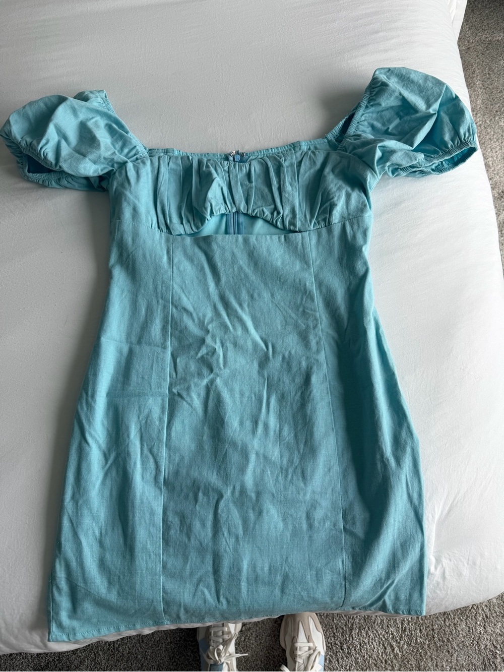 Hello Molly Light Aqua Mini Dress